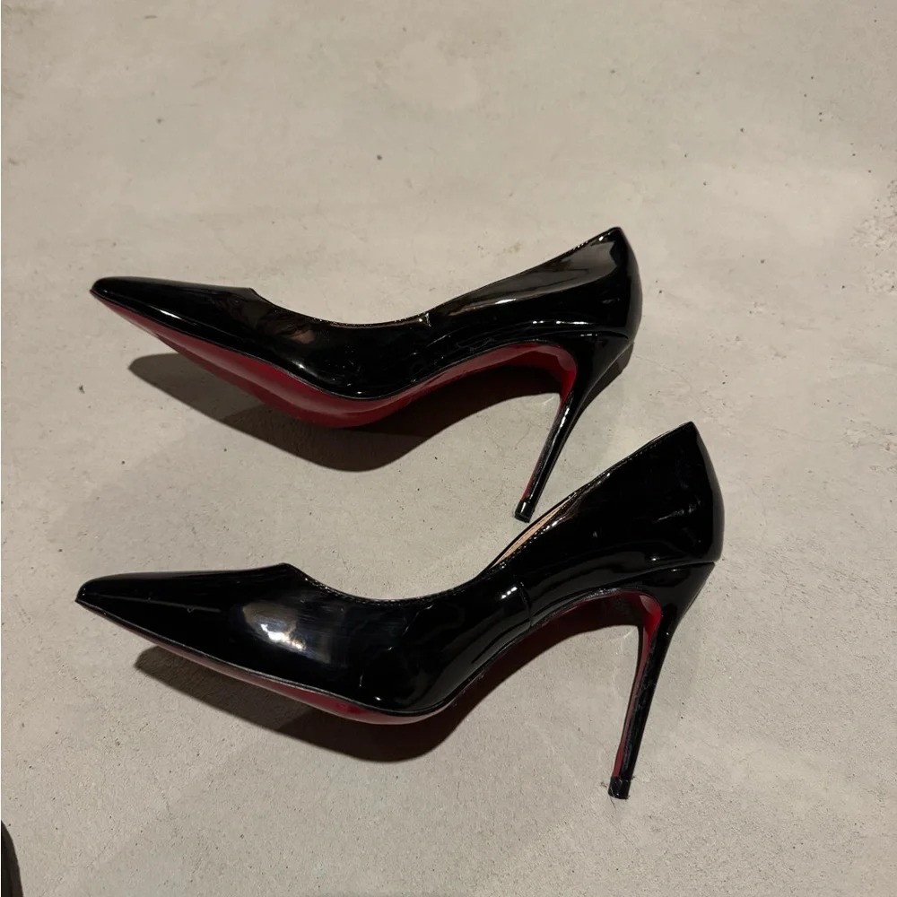 Red bottom Black Women's Heels - Picture 3 of 4